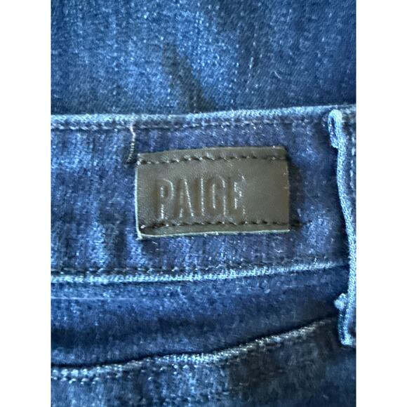 PAIGE Women's Boot Cut Jeans - Dark Blue - Picture 8 of 11